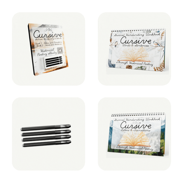 Cursive Reusable Grooved Handwriting Workbooks - Shipping Nov. 12