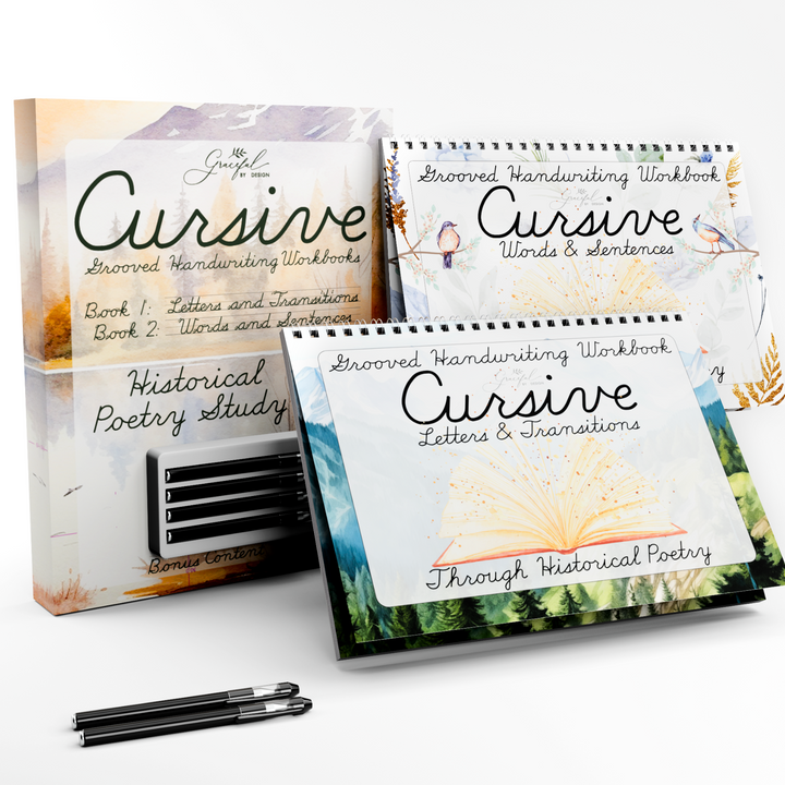Cursive Reusable Grooved Handwriting Workbooks - Shipping Nov. 12
