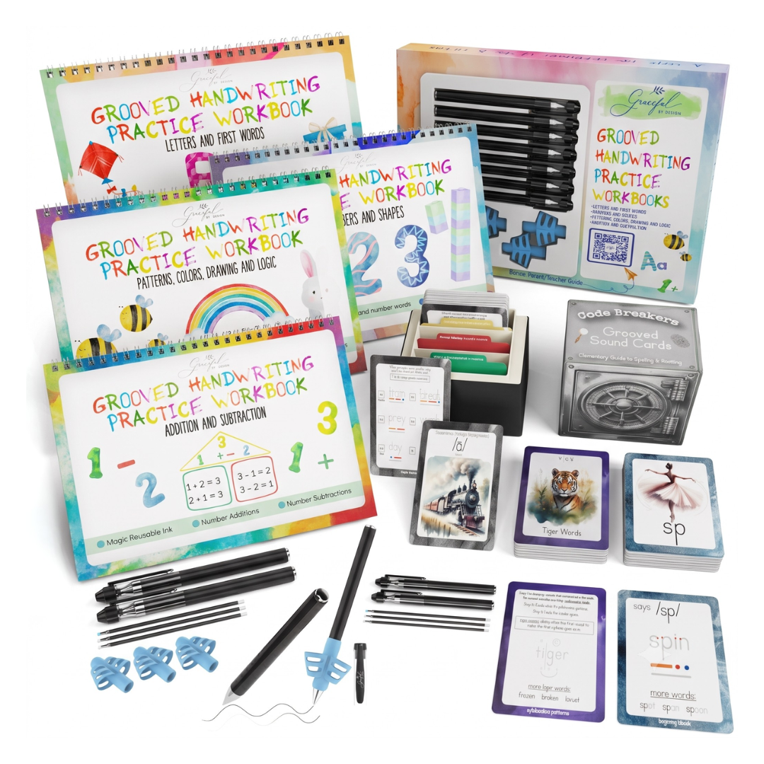 Kindergarten Ready Bundle — Early Learning Set of 4 + 180 Code Breakers Sound Cards