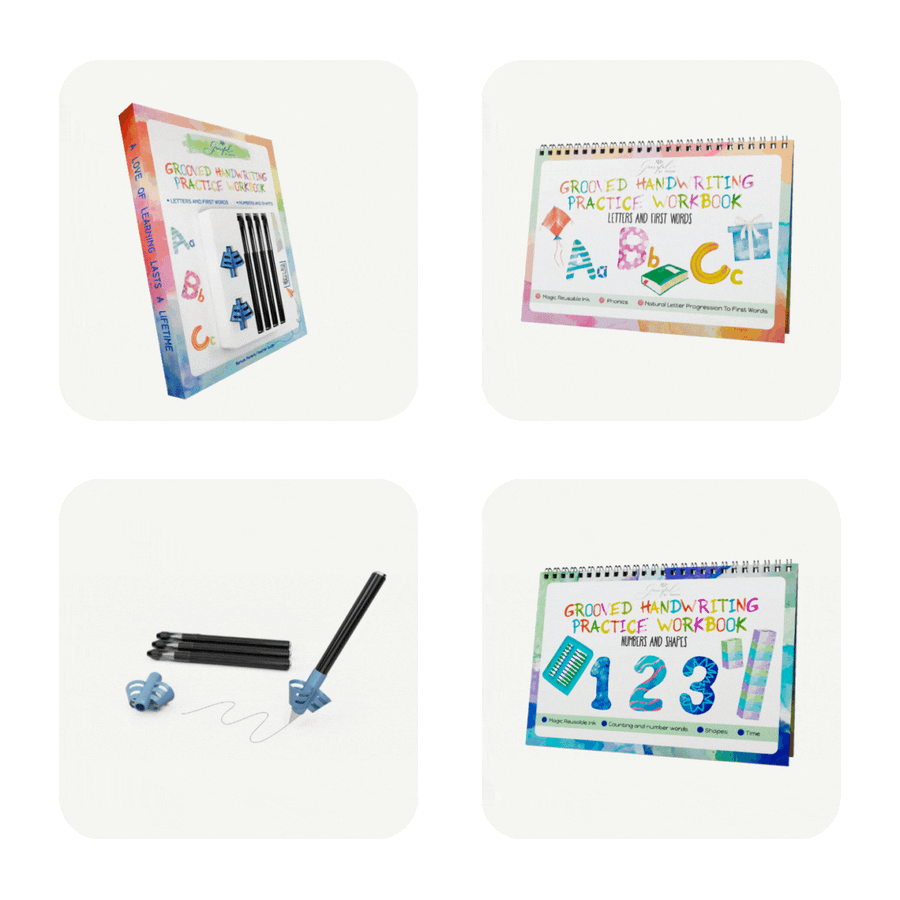 Grooved Writing Paper Reusable Handwriting Books for Kids with Disappearing Ink – Grooved ...