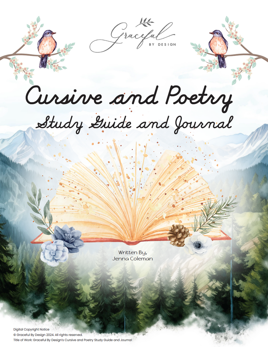 Cursive Research PRINTABLE - Cursive & Poetry Study Guide – Grooved Learning