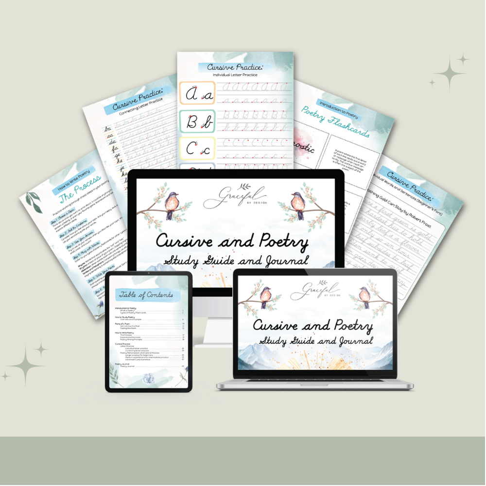 Grooved Cursive PRINTABLE - Cursive & Poetry Study Guide – Grooved Learning