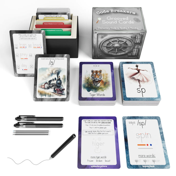 Kindergarten Ready Bundle — Early Learning Set of 4 + 180 Code Breakers Sound Cards